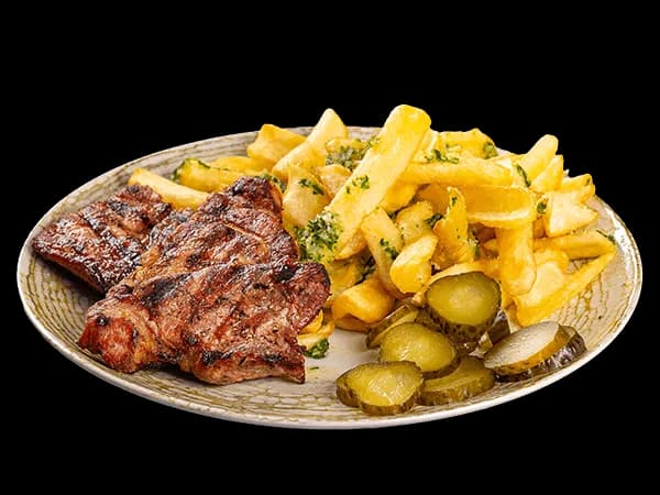 Ceafă de porc la jar